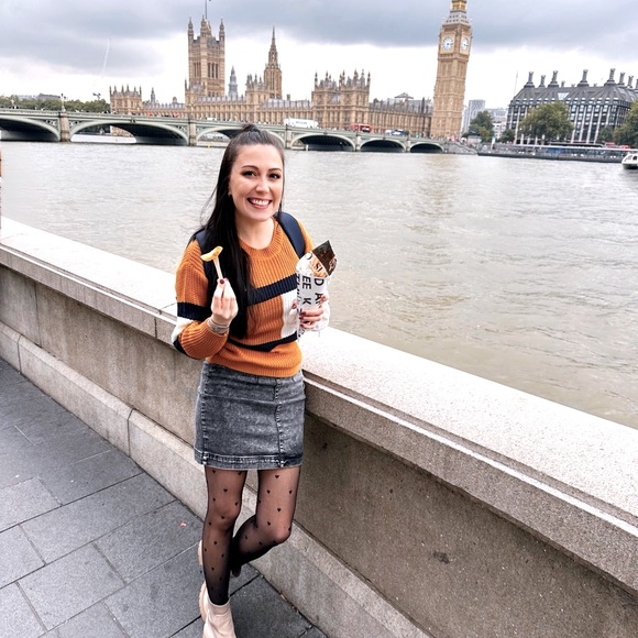 Brown Colorblock Sweater - Picture 3 of 4